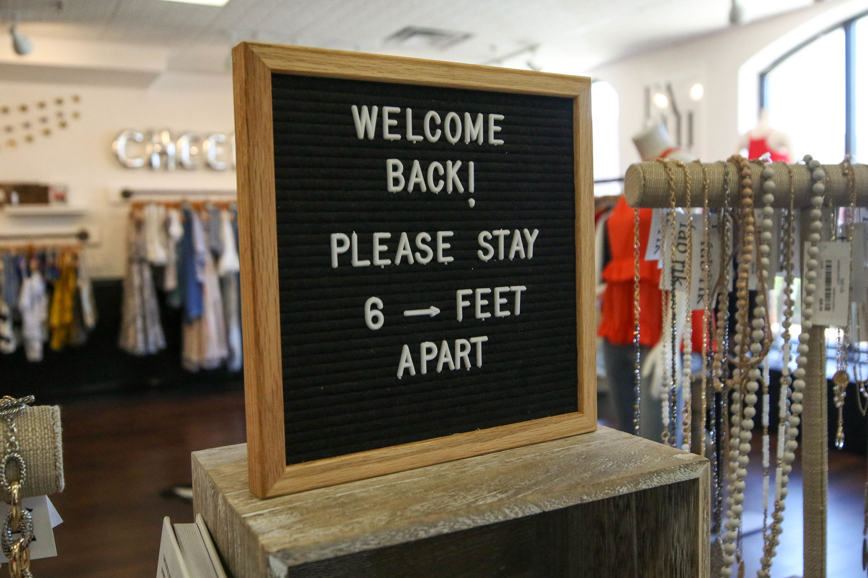 Retail stores reopen under Safer-at-Home order